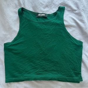 Green Crop Top